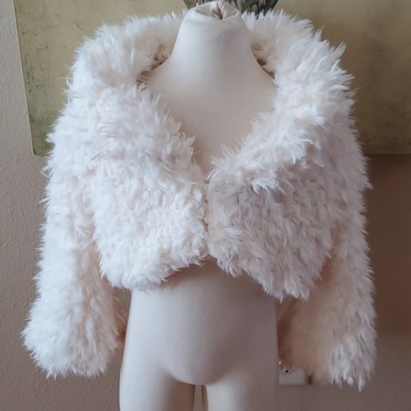 Disney The Nutcracker and the Four Realms Girls Faux-Fur Jacket Coat 6 7/8 10/12 - Picture 2 of 3